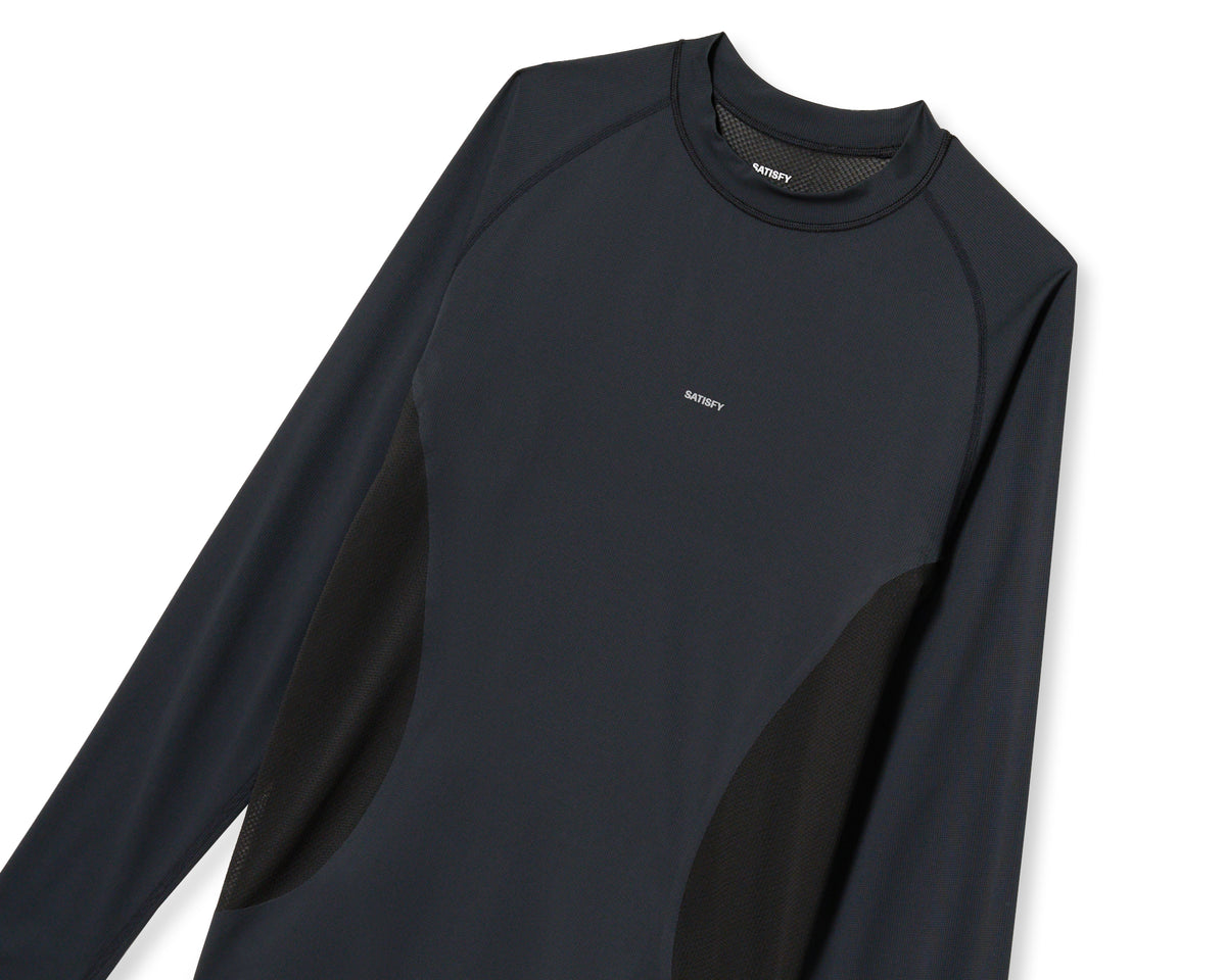 Satisfy　Auralite Long Tee Black Satisfy Auralite Long Tee Pigment Black – Neighbour