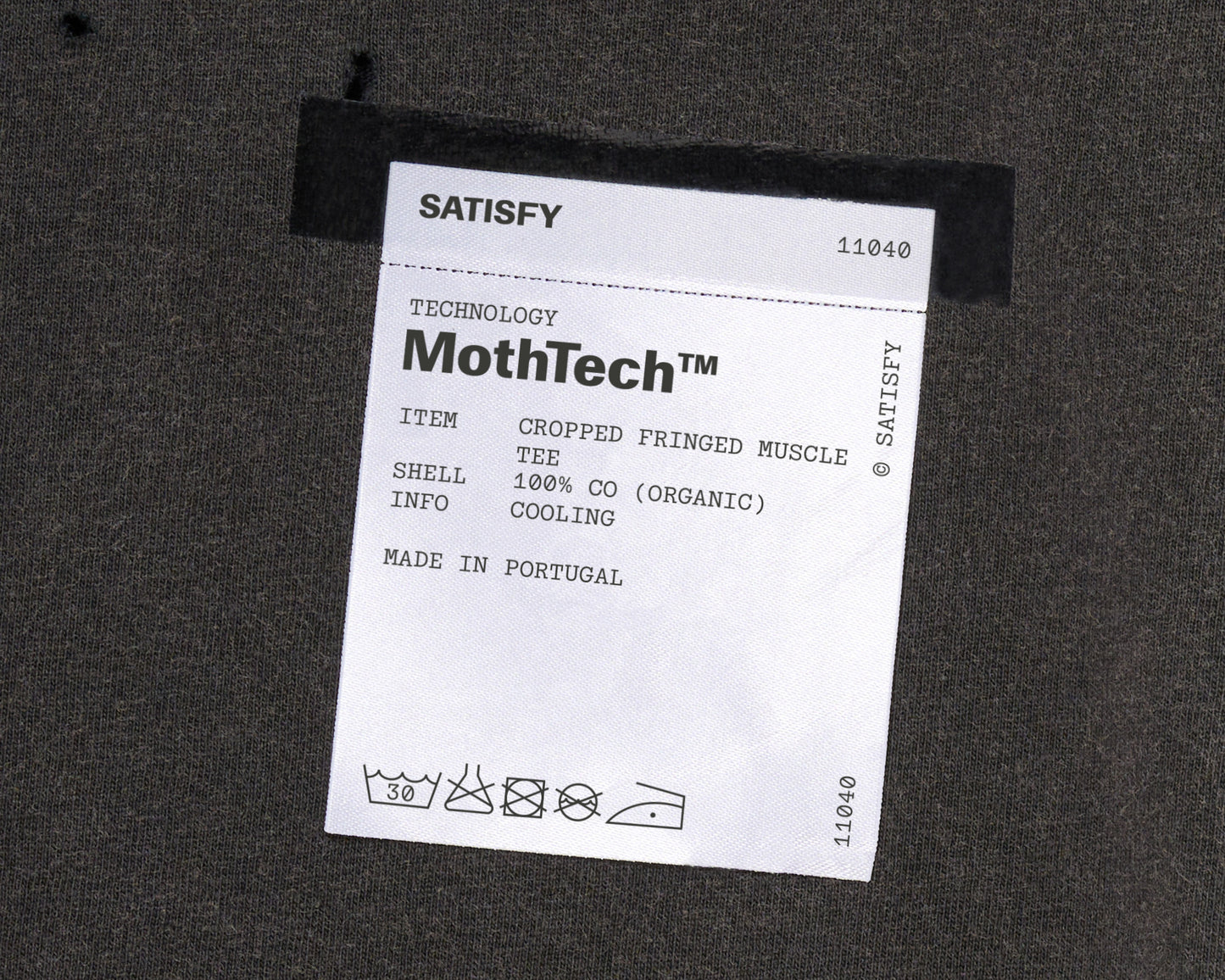 MothTech™ Cropped Fringed Muscle Tee