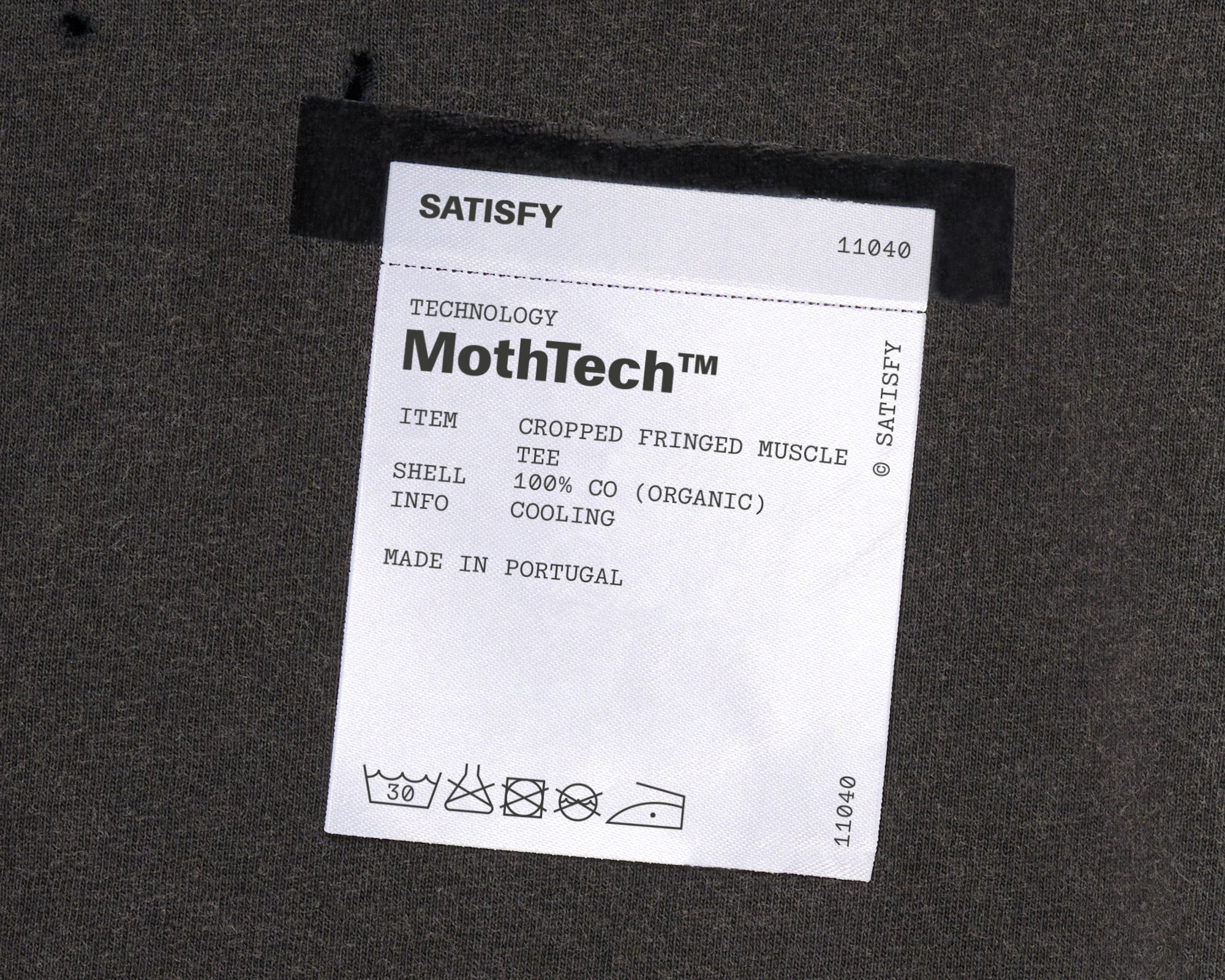 MothTech™ Cropped Fringed Muscle Tee