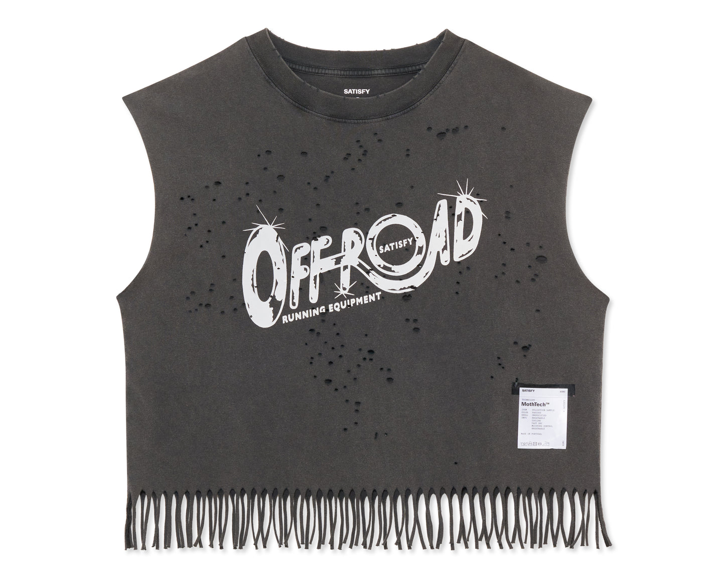 MothTech™ Cropped Fringed Muscle Tee