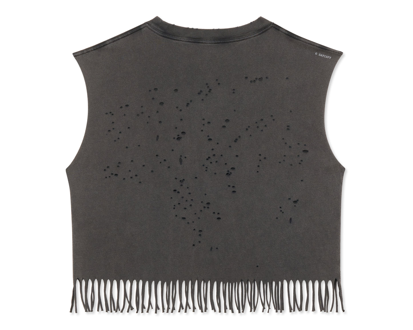 MothTech™ Cropped Fringed Muscle Tee