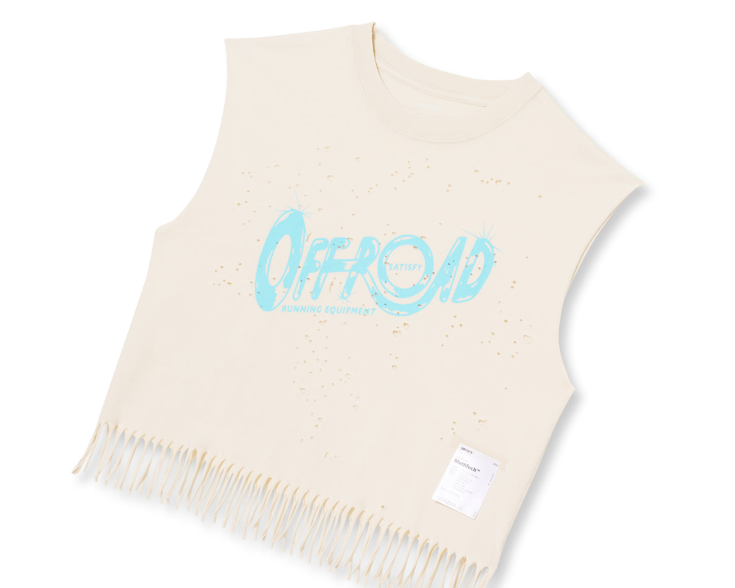 MothTech™ Cropped Fringed Muscle Tee