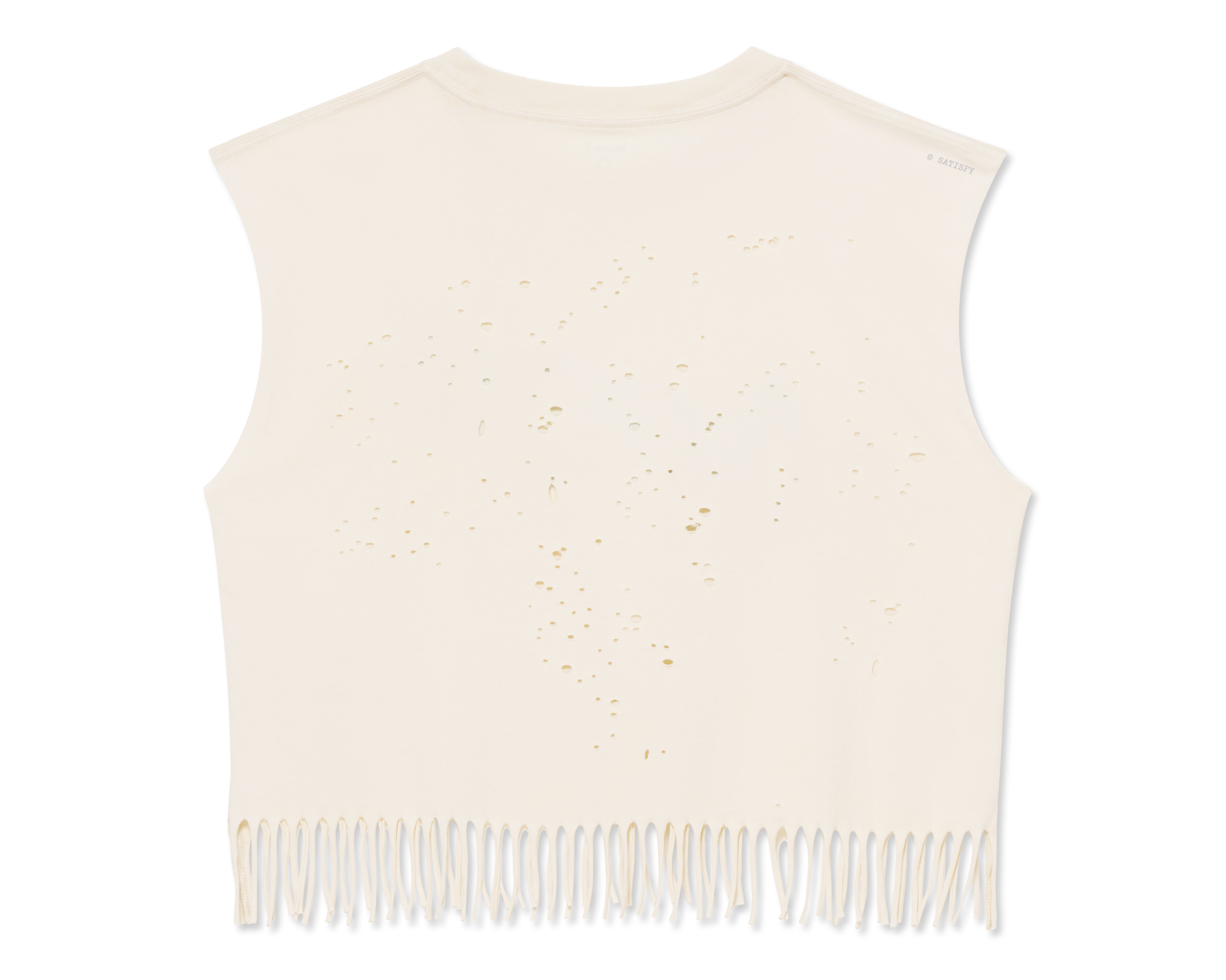 MothTech™ Cropped Fringed Muscle Tee