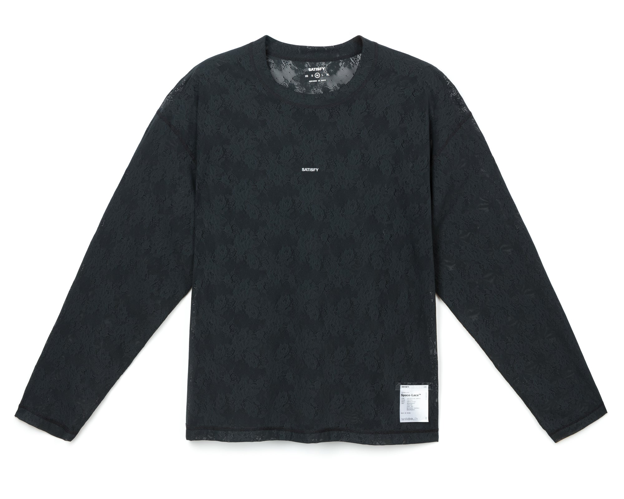 SpaceLace™ Long Tee - Black – SATISFY