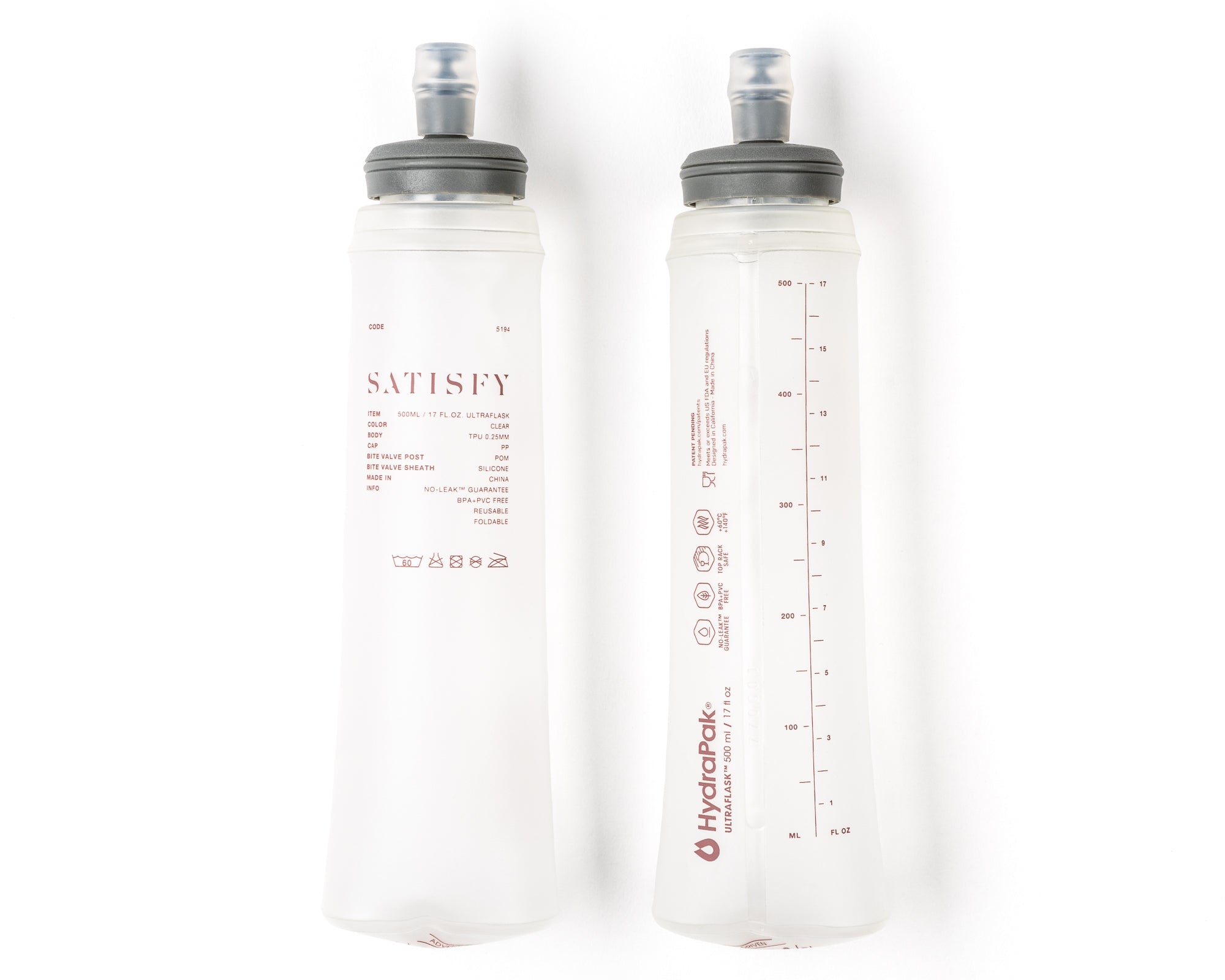 HydraPak® Soft Flask 500ml 2‑Pack