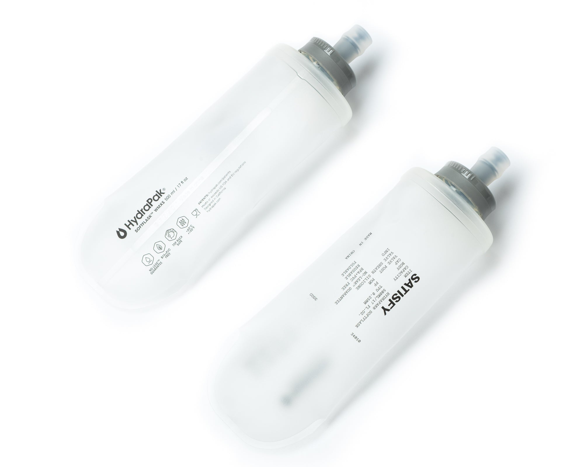 HydraPak® Soft Flask 500ml 2‑Pack