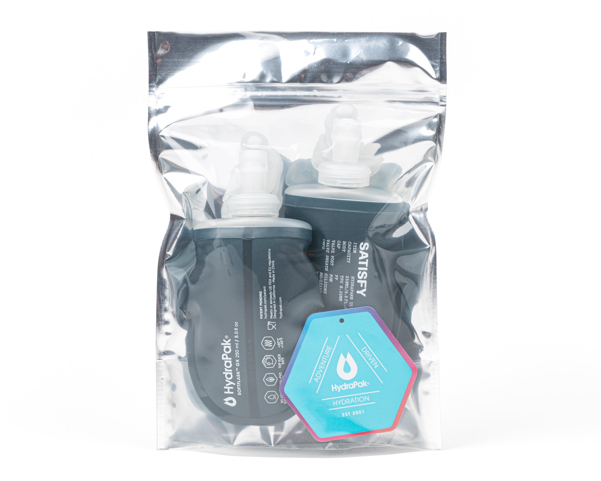 HydraPak® Soft Flask 250ml 2‑Pack