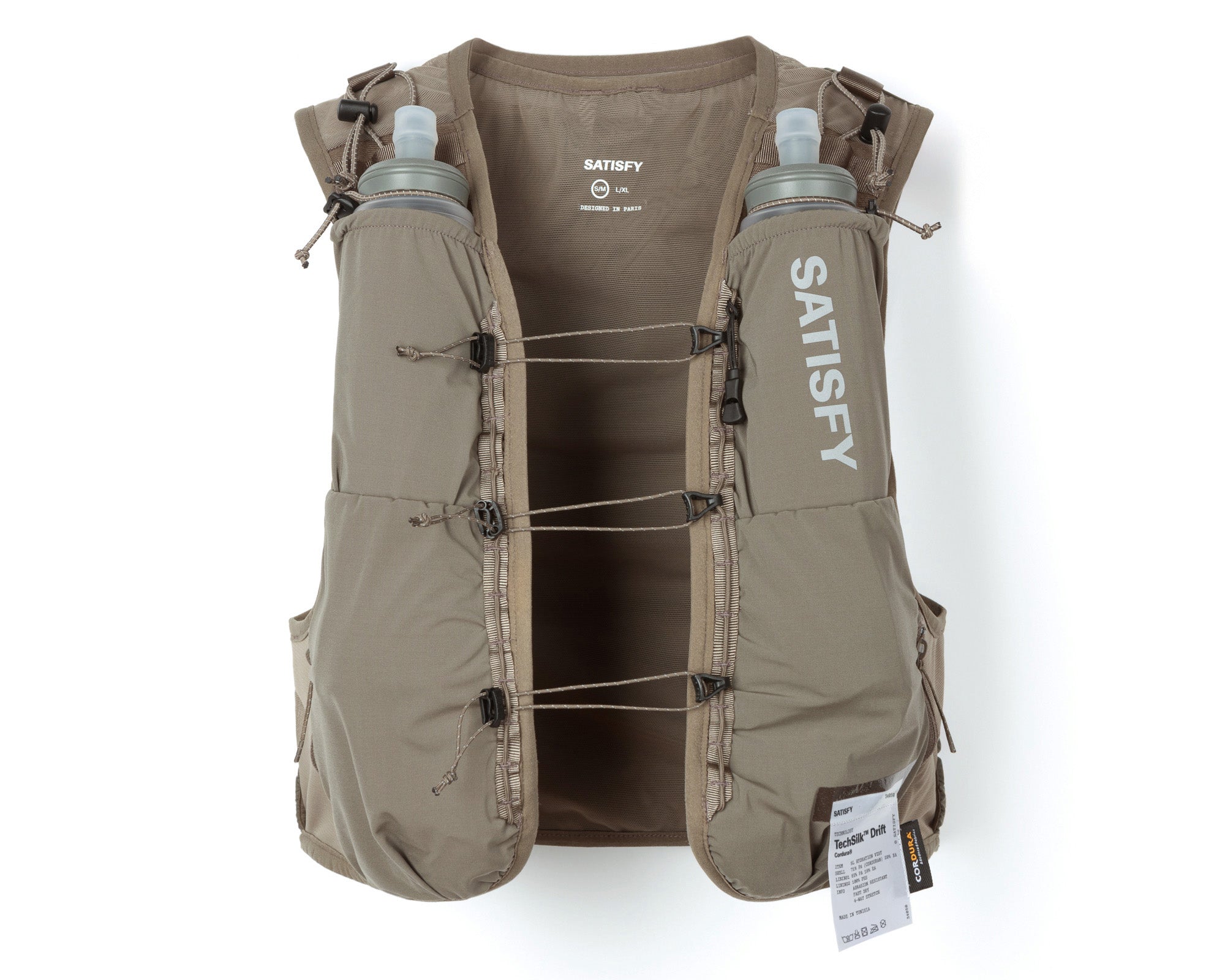 ウォーキング・ランニングウェア SATISFY L/X JUSTICE HYDRATION VEST 5L TechSilk™ Drift Cordura® 5L Hydration Vest-Falcon – SATISFY