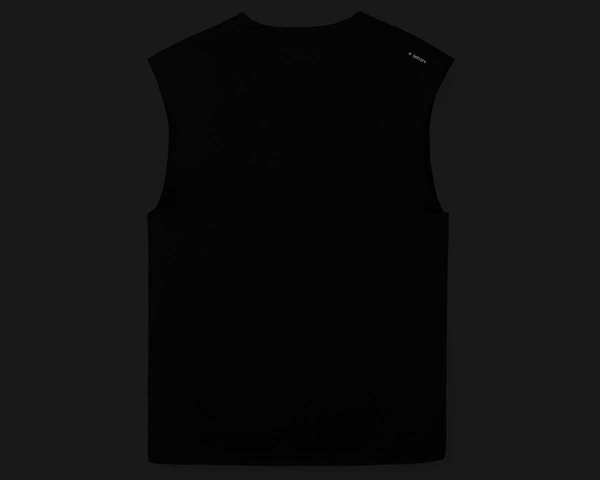 plain black muscle tee