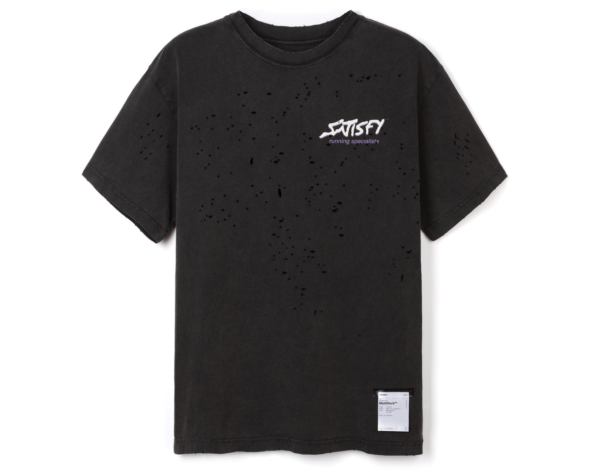 Satisfy Mothtech T-Shirt - Aged Black - Size 4 (XL)