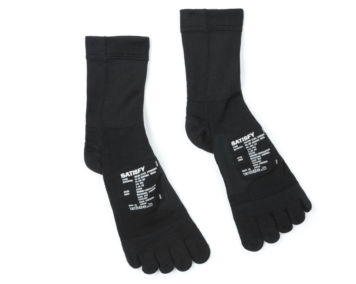 Level 5 Cut Toe Socks With Skid Resistant Soles - 5 Finger Socks For Beach & Sports