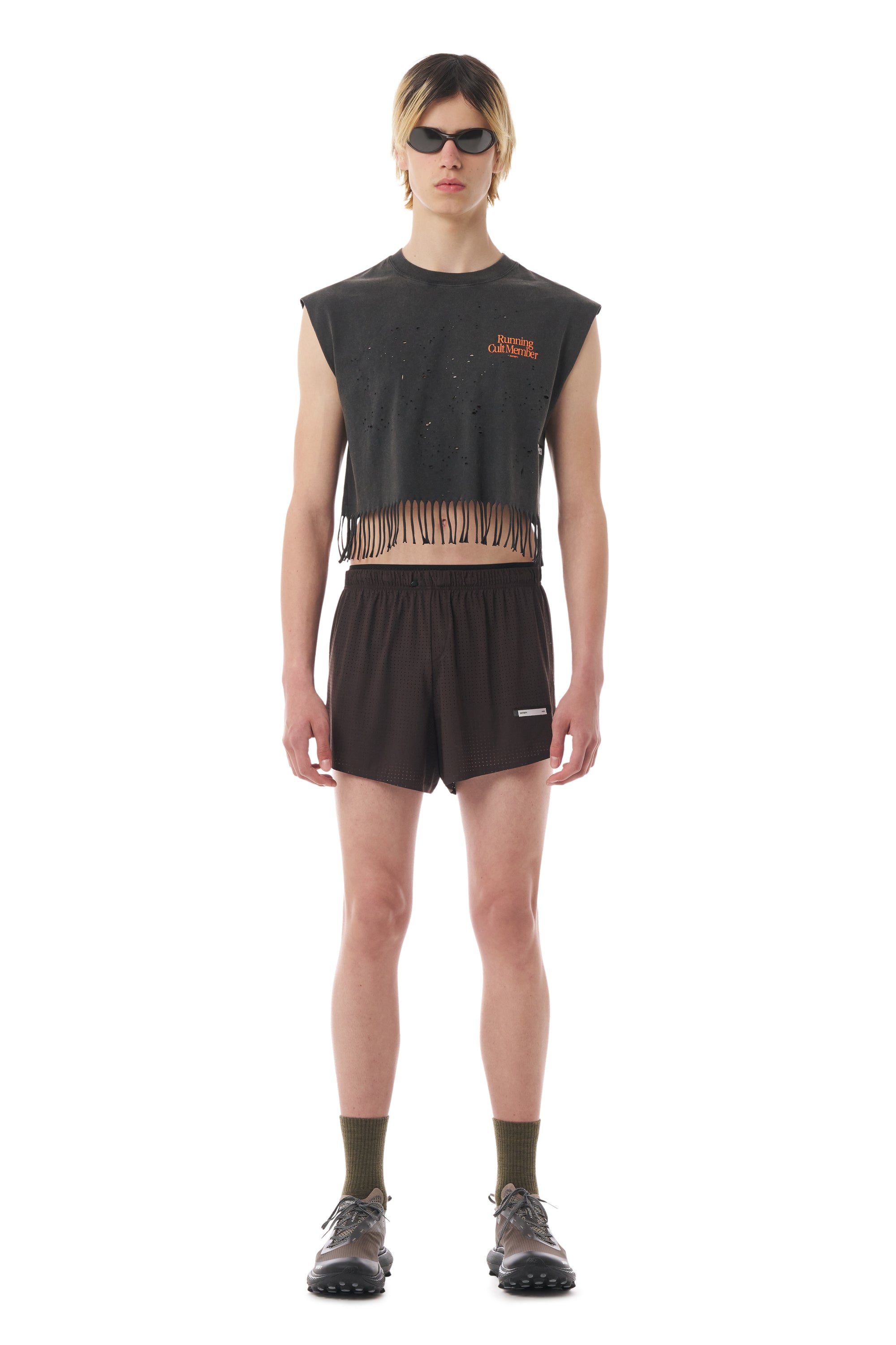 10-Year MothTech™ Cropped Fringed Muscle Tee