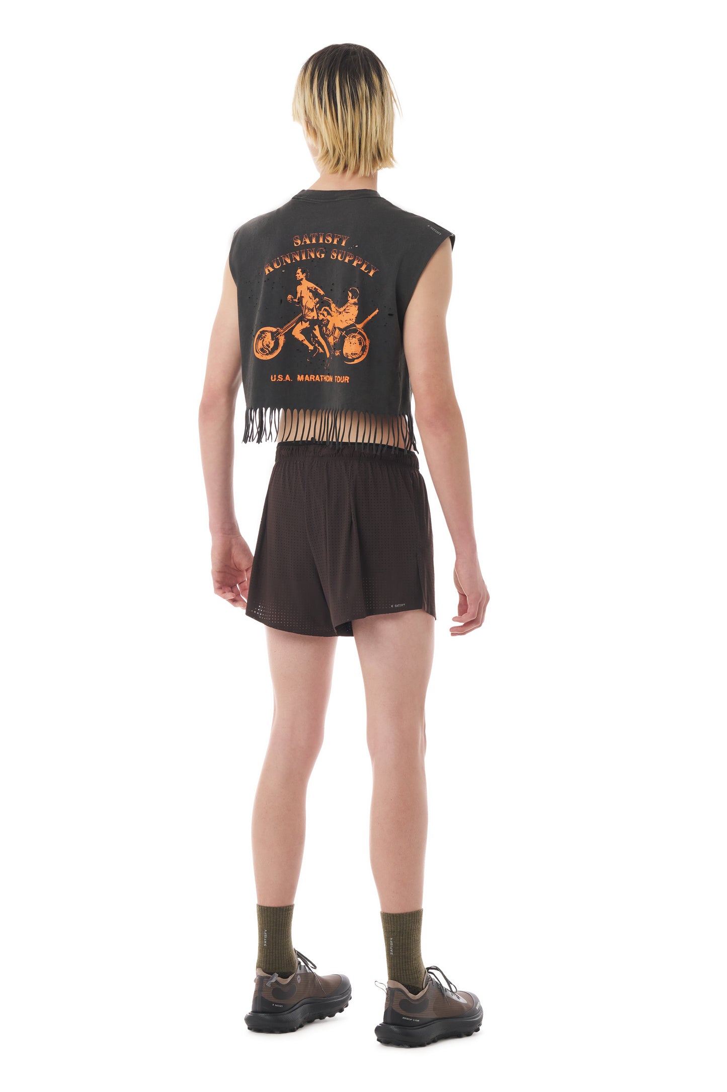 10-Year MothTech™ Cropped Fringed Muscle Tee