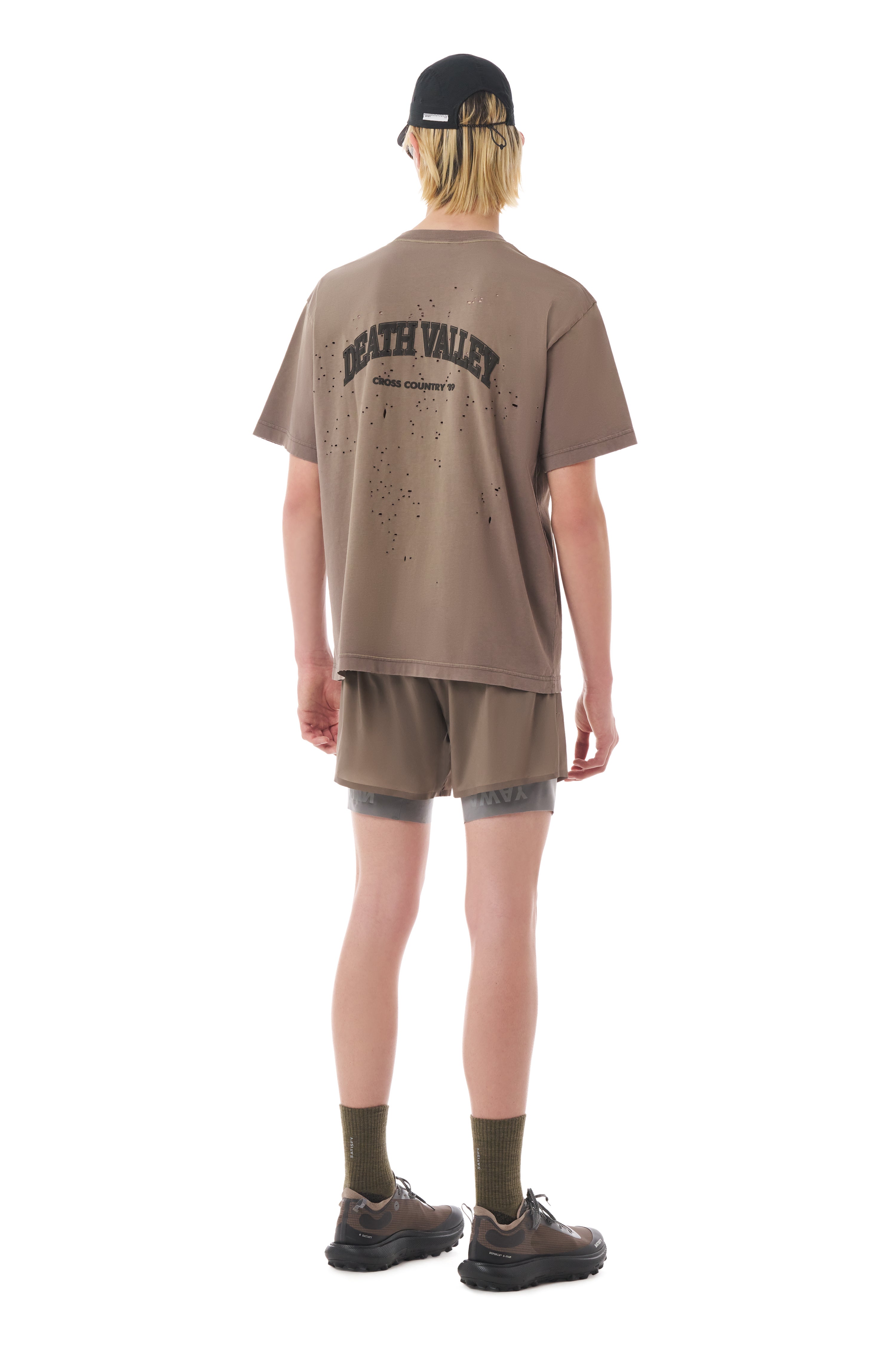 【SATIIIZ】Tecker Dirty Washing Layered T-Shirt Tecker Dirty Washing Layered T-Shirt - satiiiz