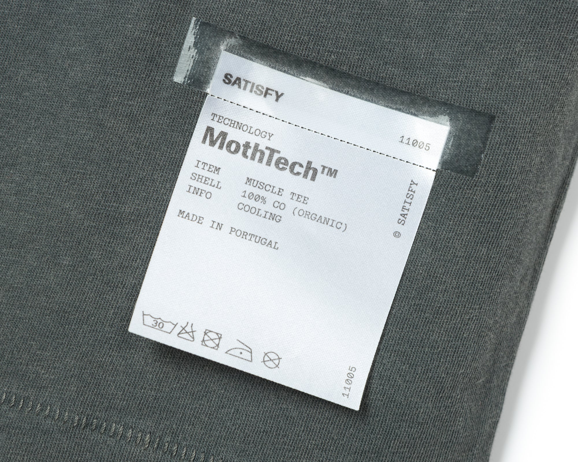 MothTech™ Muscle Tee - Faded Black – SATISFY