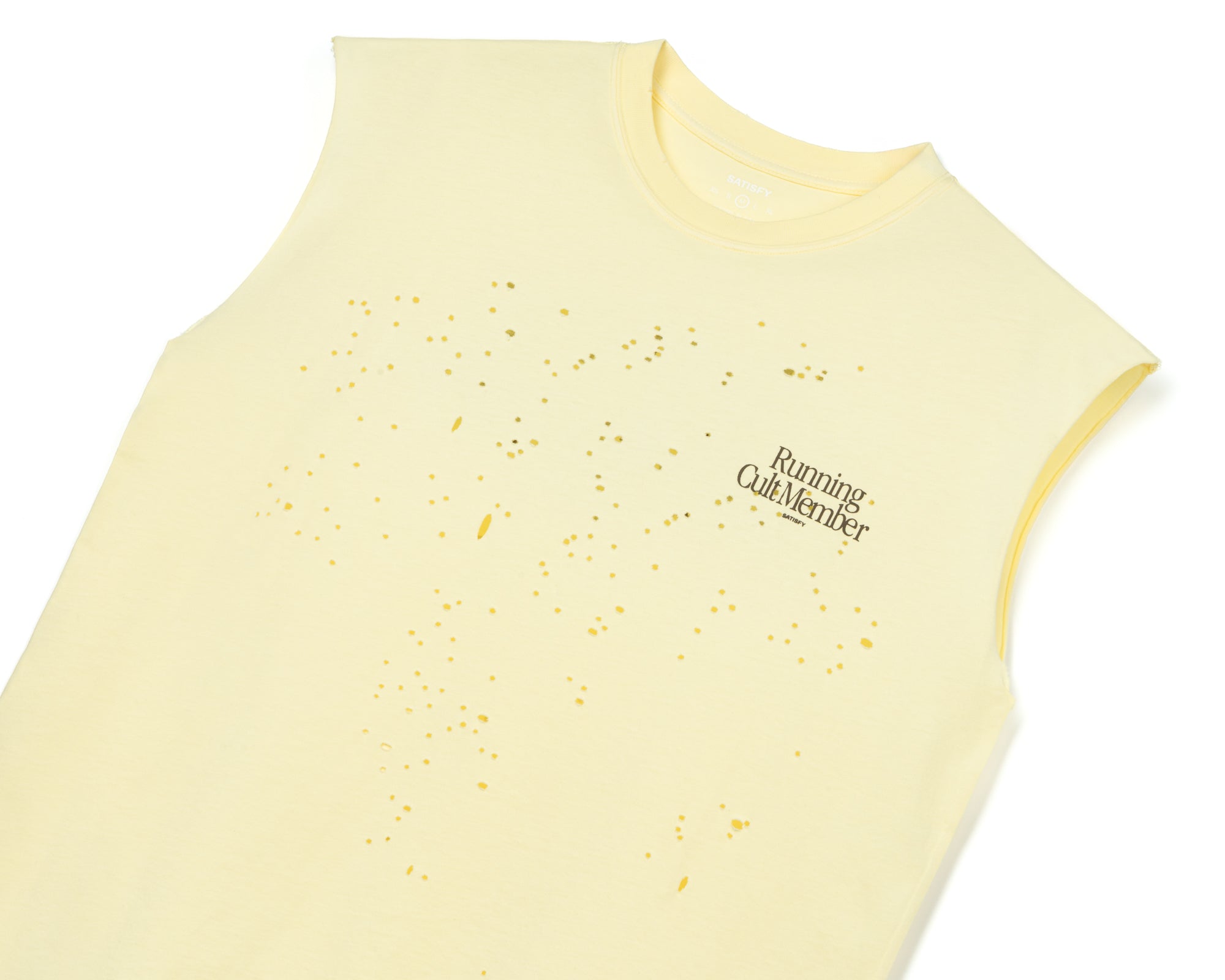 MothTech™ Muscle Tee - Aged Transparent Yellow – SATISFY