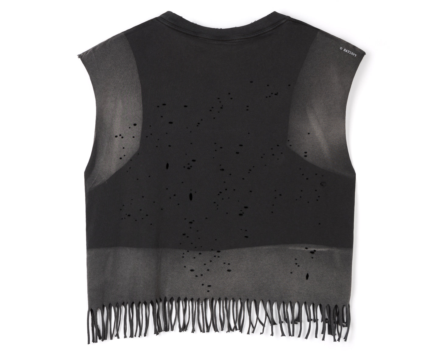 MothTech™ Cropped Fringed Muscle Tee
