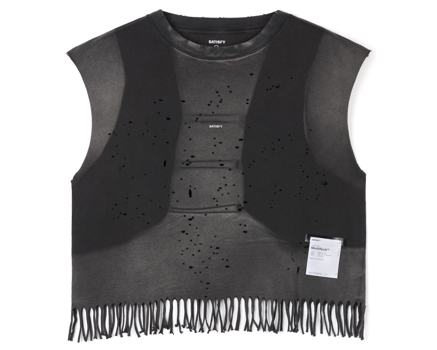MothTech™ Cropped Fringed Muscle Tee