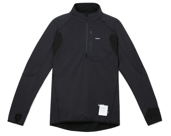 トップス SATISFY GhostFleece Half Zip 11013-BK-SA_ghostfleece-half-