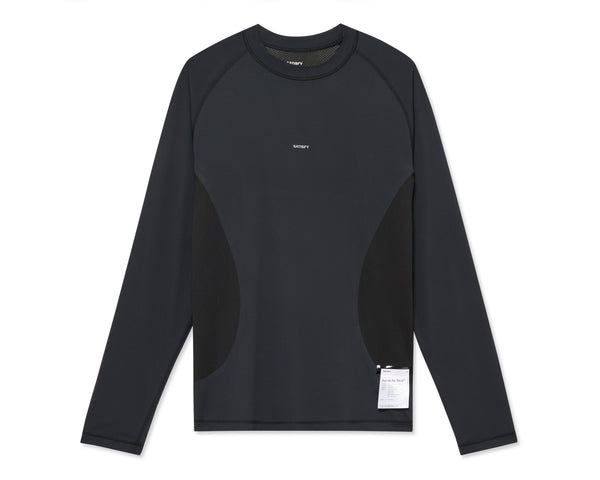 satisfy running auralite 長袖ランニングシャツ グレー AuraLite™ Long Tee – SATISFY