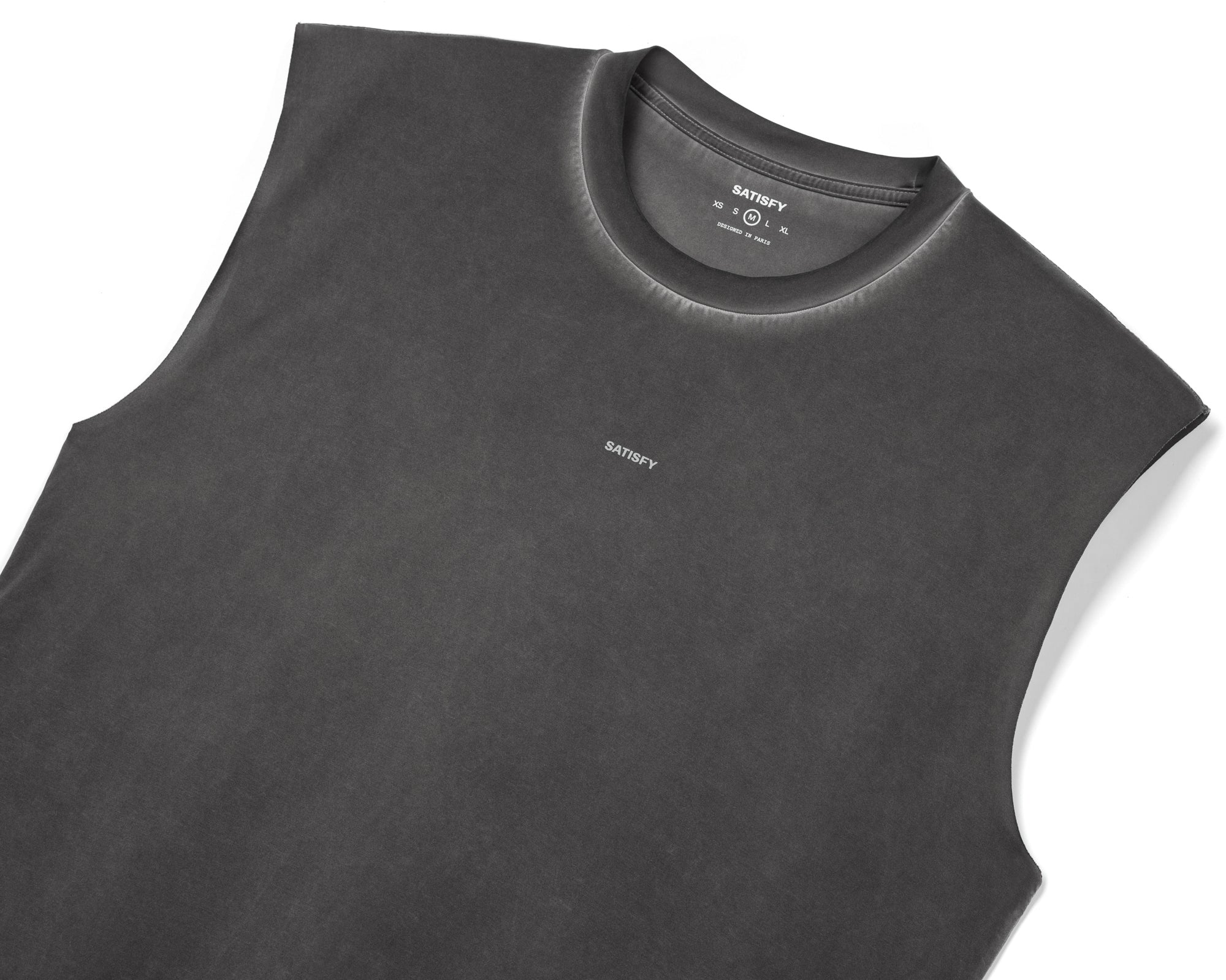 AuraLite™ Muscle Tee Pigment Black – SATISFY