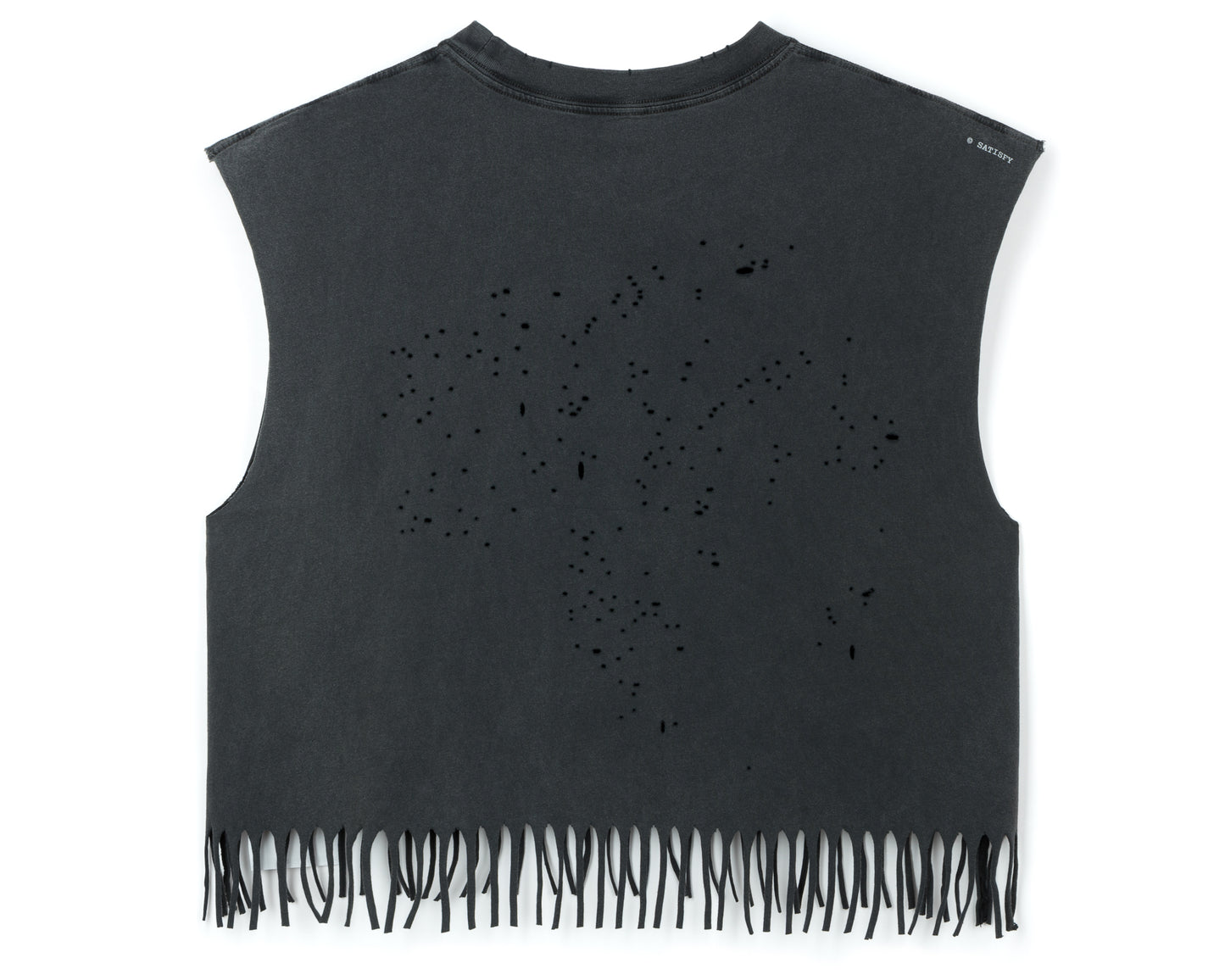 MothTech™ Cropped Fringed Muscle Tee