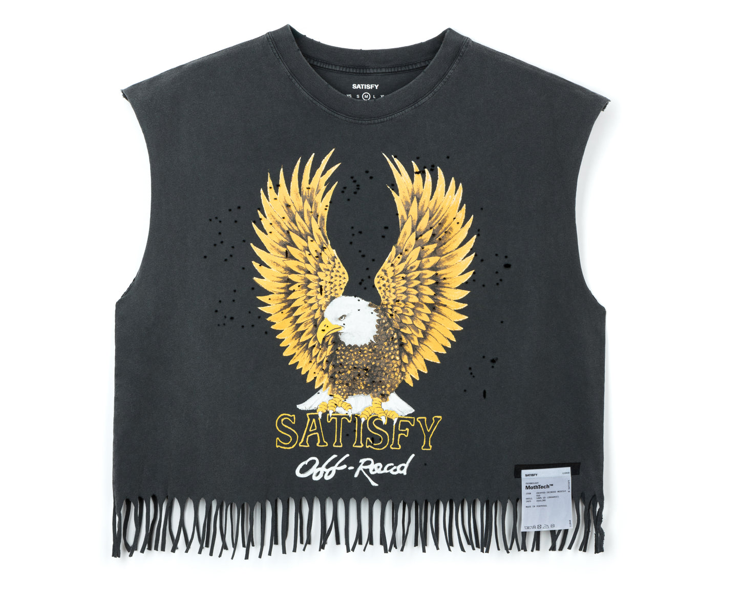 MothTech™ Cropped Fringed Muscle Tee
