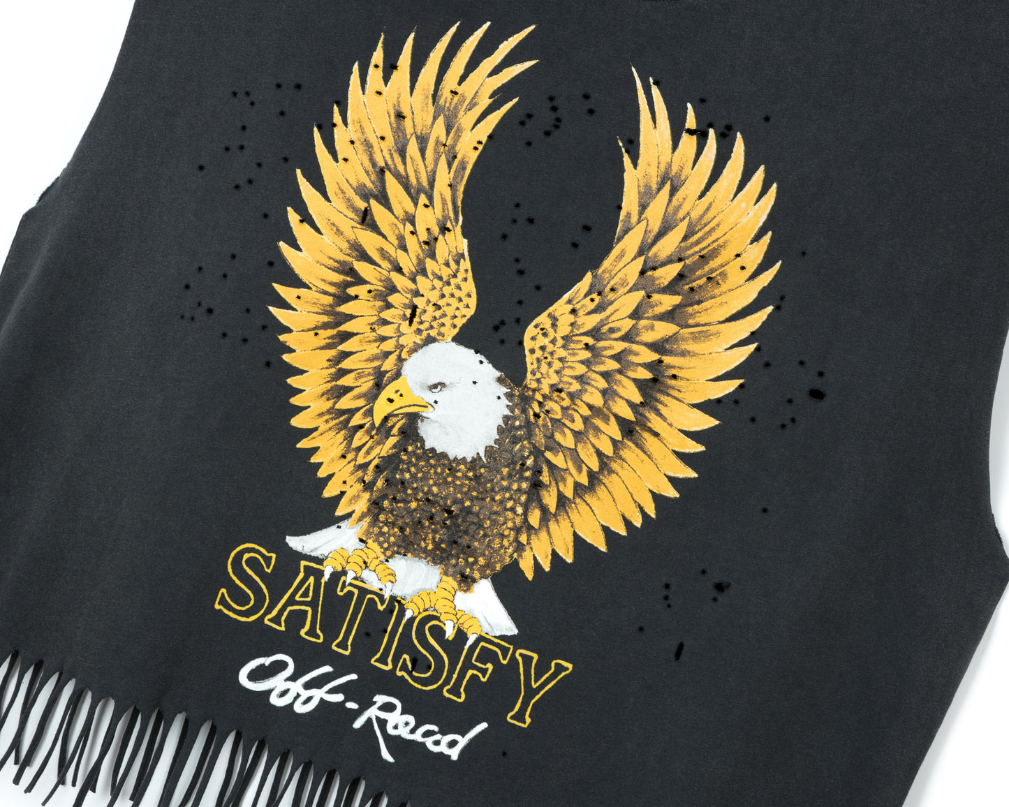 MothTech™ Cropped Fringed Muscle Tee