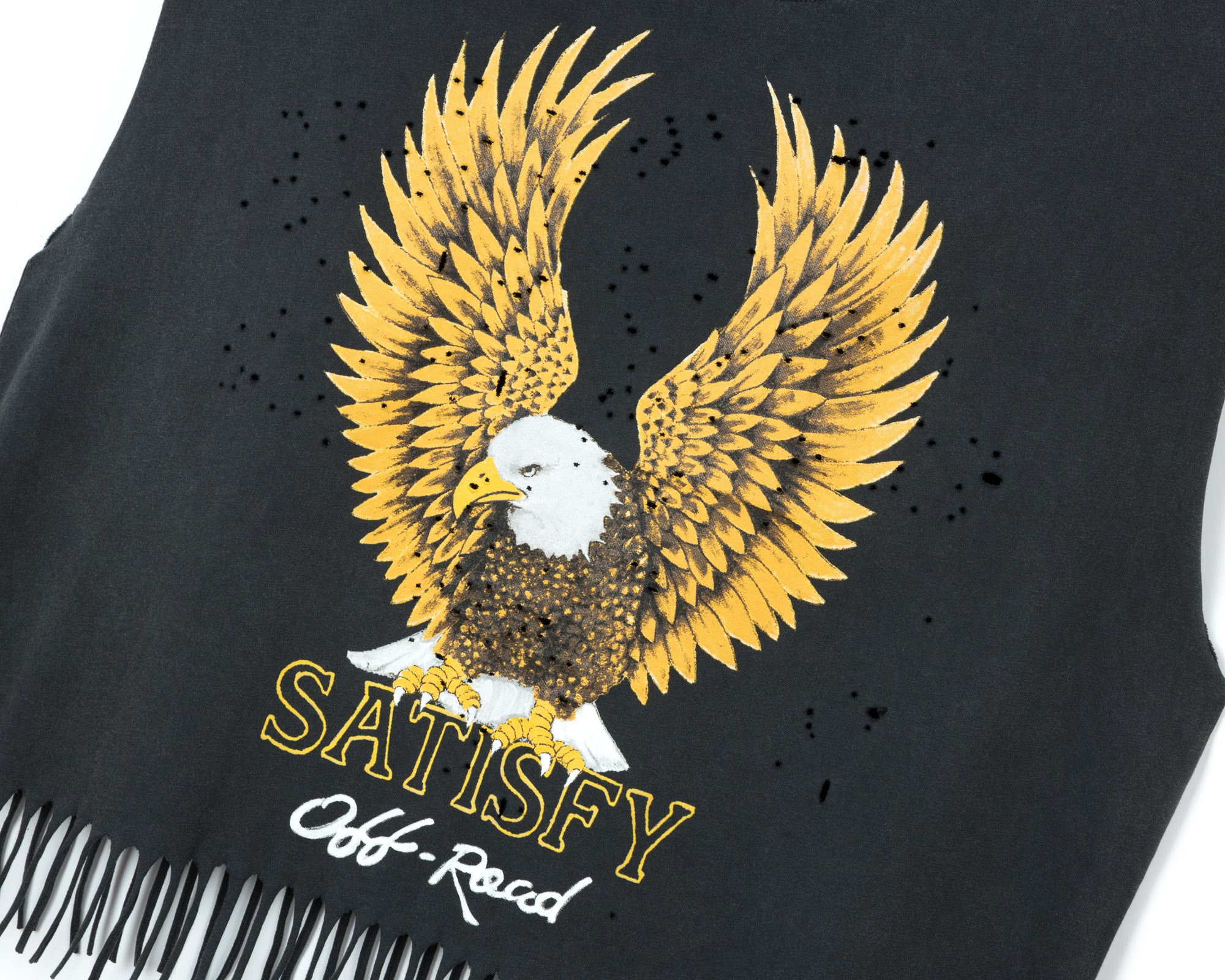 MothTech™ Cropped Fringed Muscle Tee