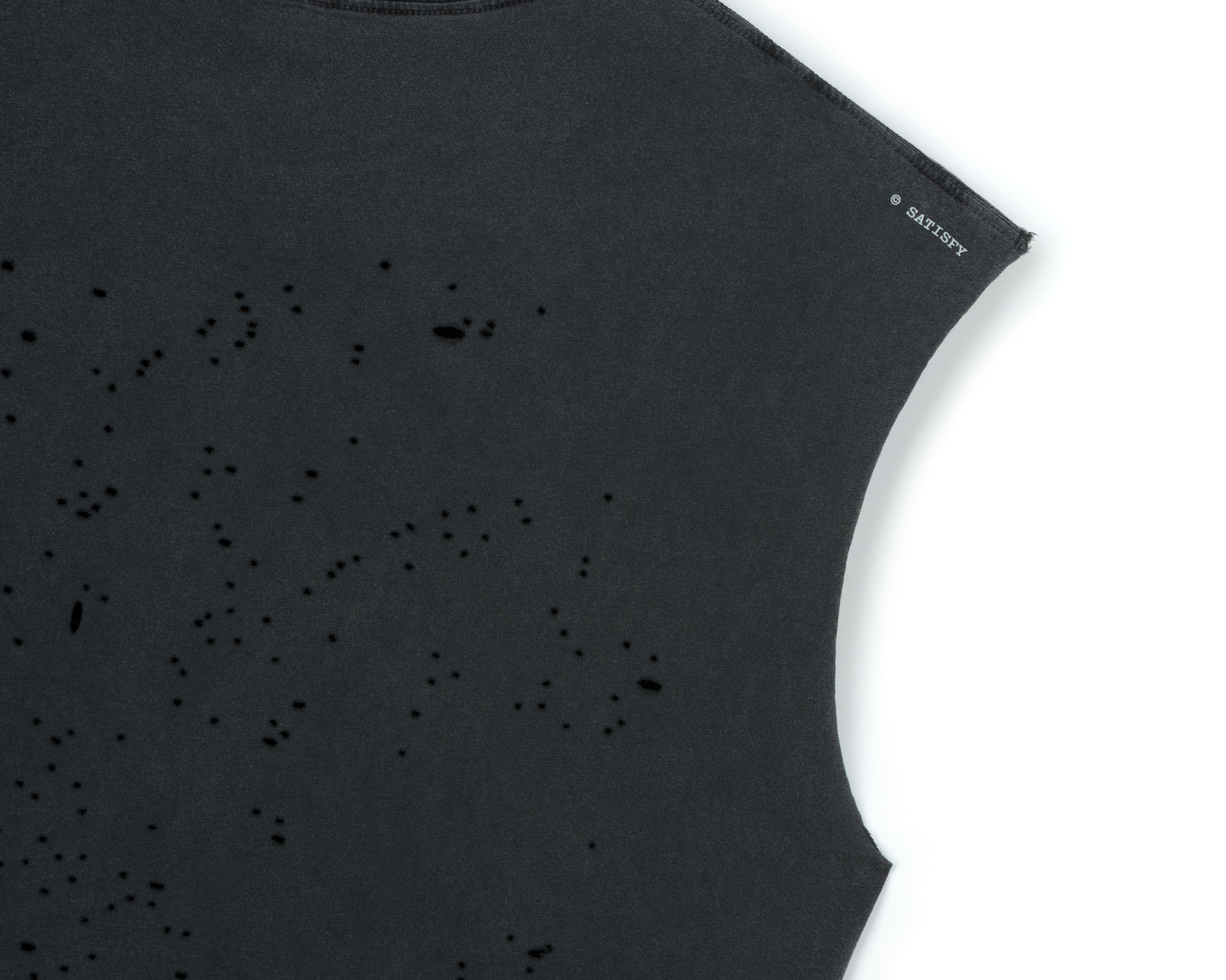 MothTech™ Cropped Fringed Muscle Tee