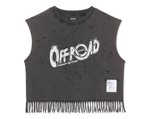 MothTech™ Cropped Fringed Muscle Tee