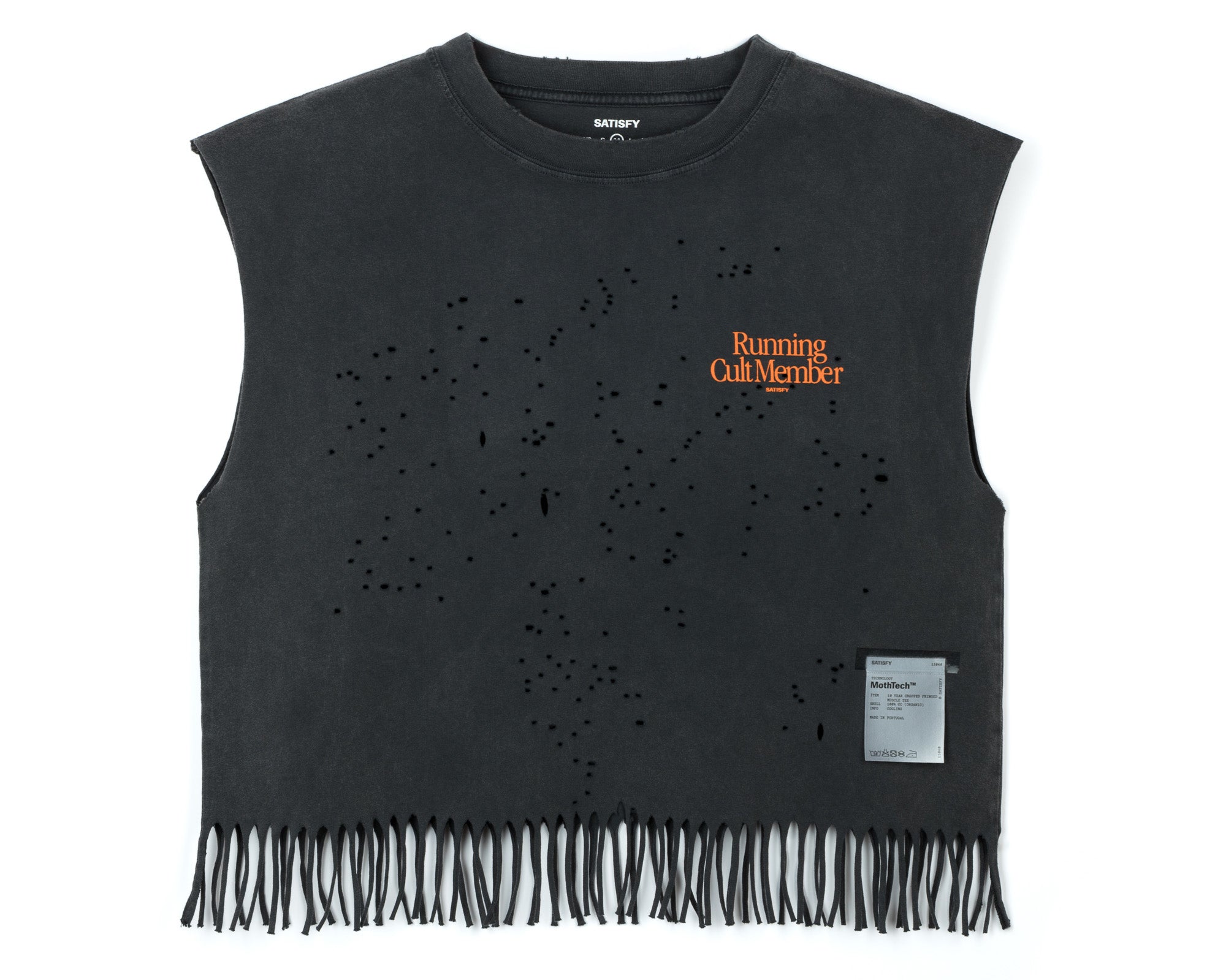 10-Year MothTech™ Cropped Fringed Muscle Tee
