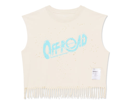 MothTech™ Cropped Fringed Muscle Tee