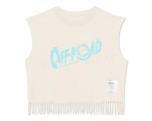 MothTech™ Cropped Fringed Muscle Tee