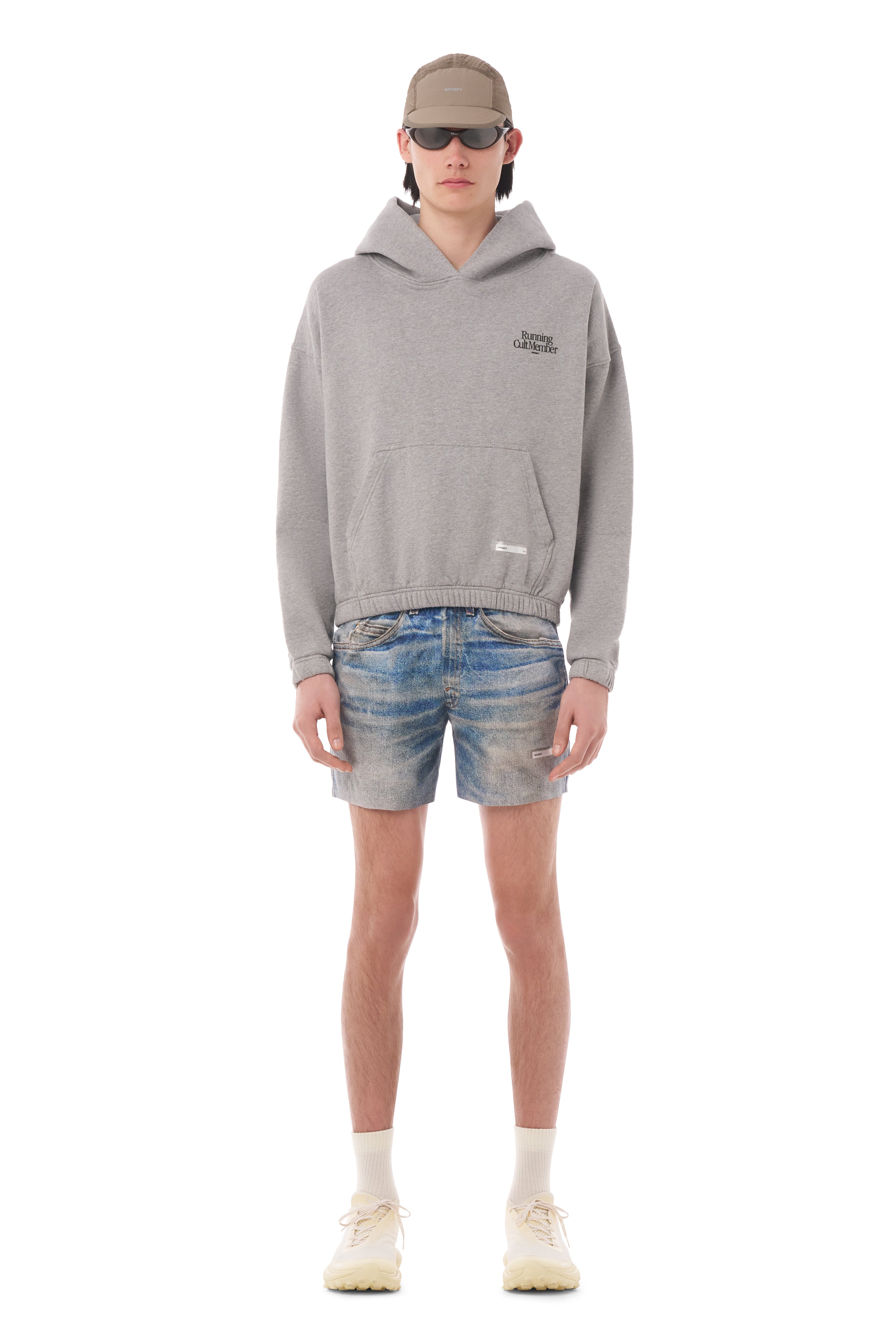 SATISFY RUNNING EQUIPMENT グレー パーカー SoftCell™ Hoodie – SATISFY