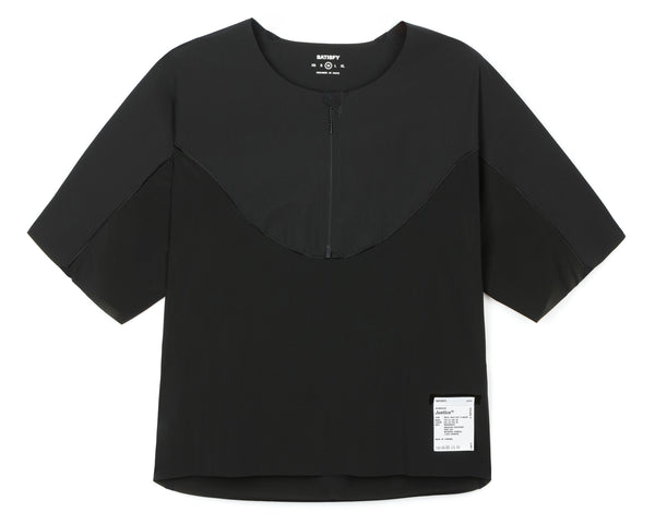 SATISFY RUNNING ブラック長袖シャツ Justice™ Trail Half-Zip T-shirt - Black – SATISFY