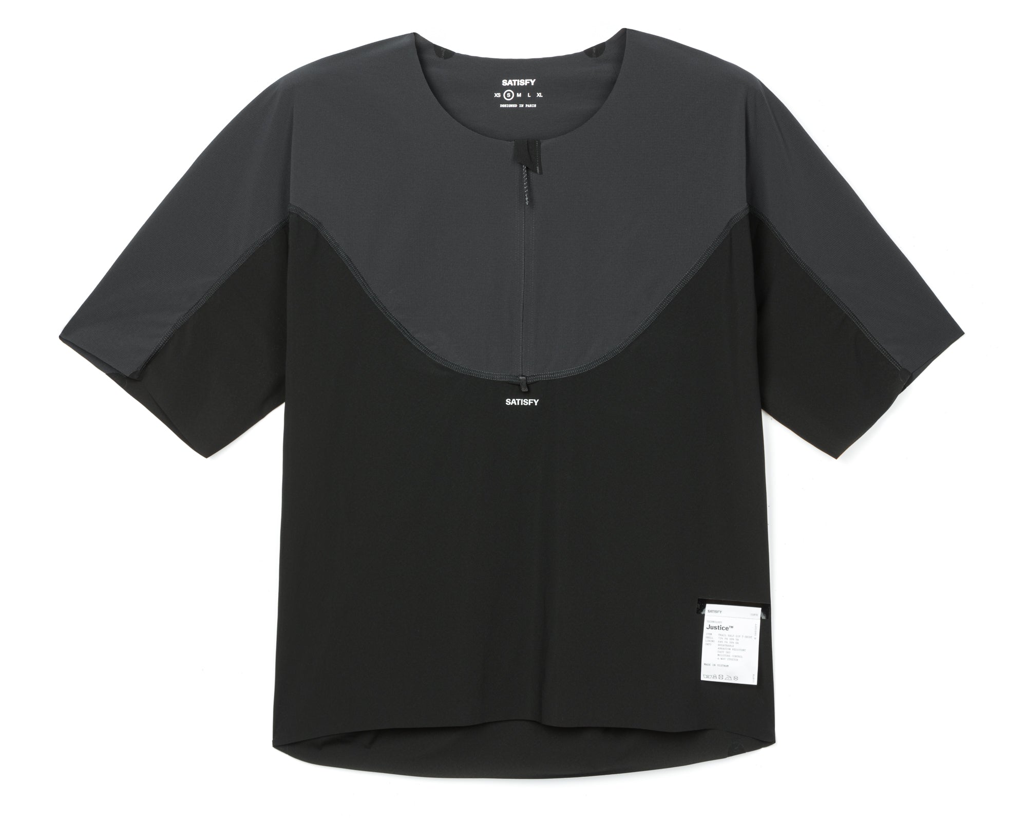 Justice™ Trail Half-Zip T-shirt - Black – SATISFY