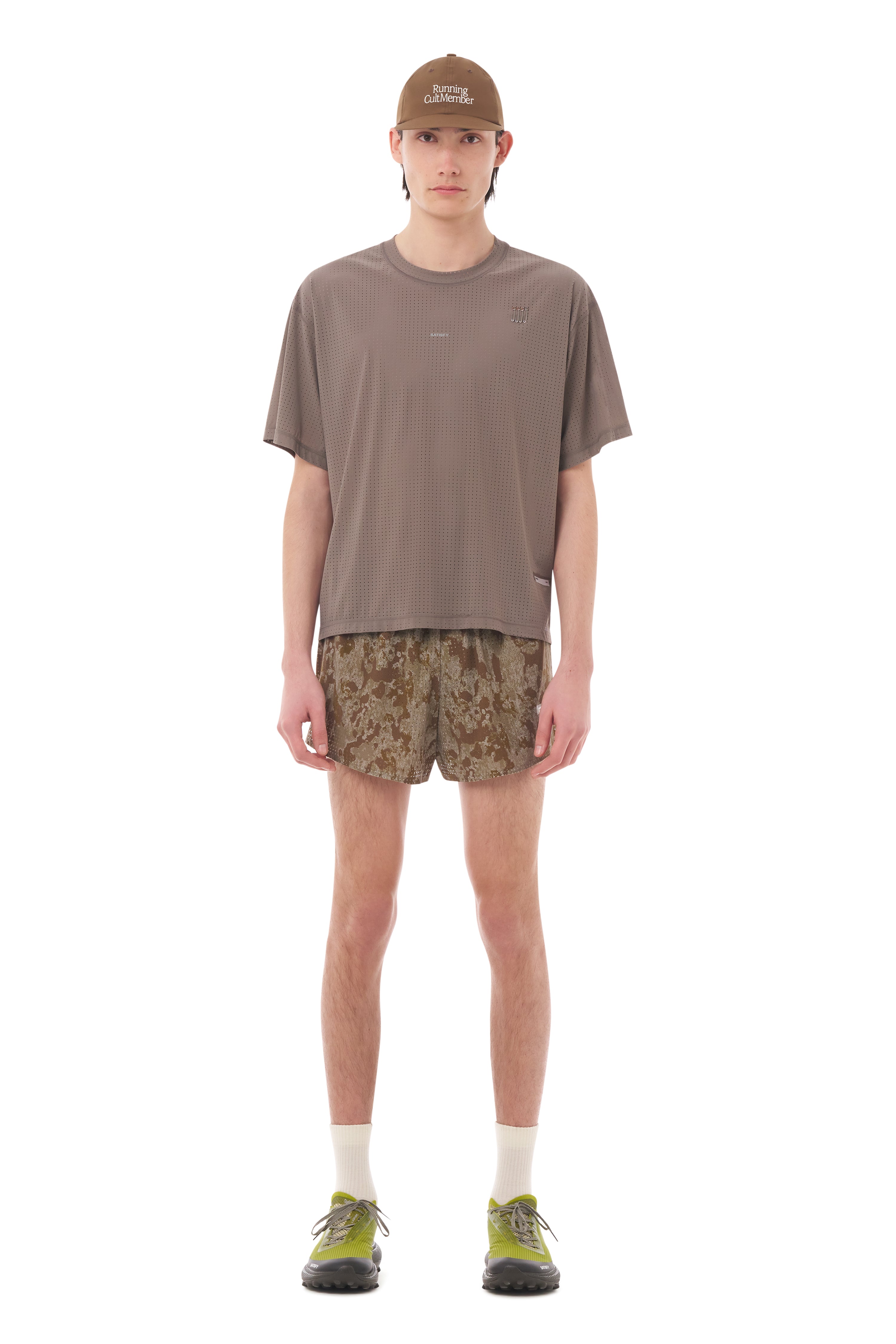 【限定】SATISFY space-oメッシュタンクトップ **グリーン** Space-O™ T-Shirt – SATISFY
