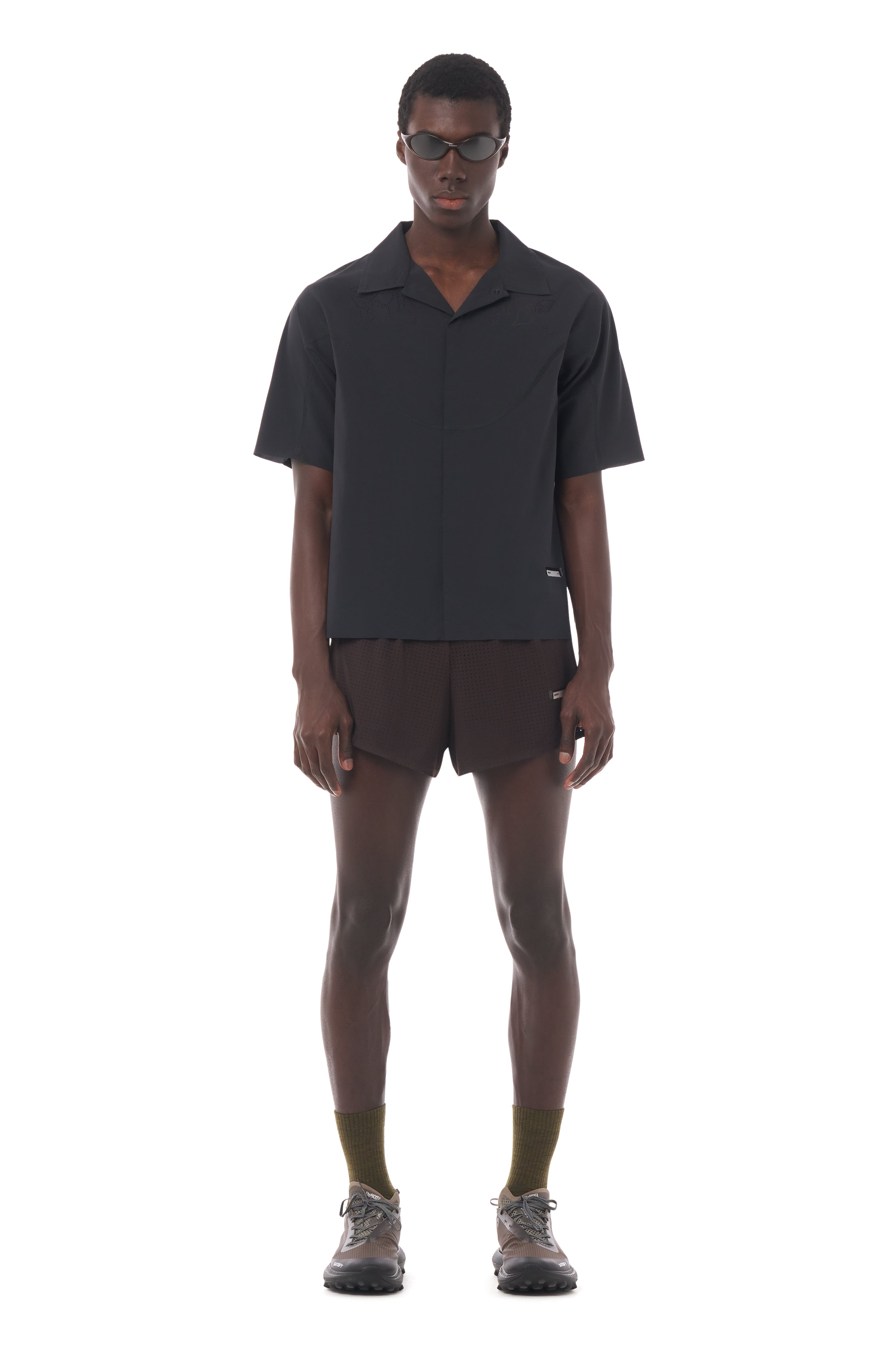 PeaceShell™ River Shirt Short Sleeve - Black – SATISFY