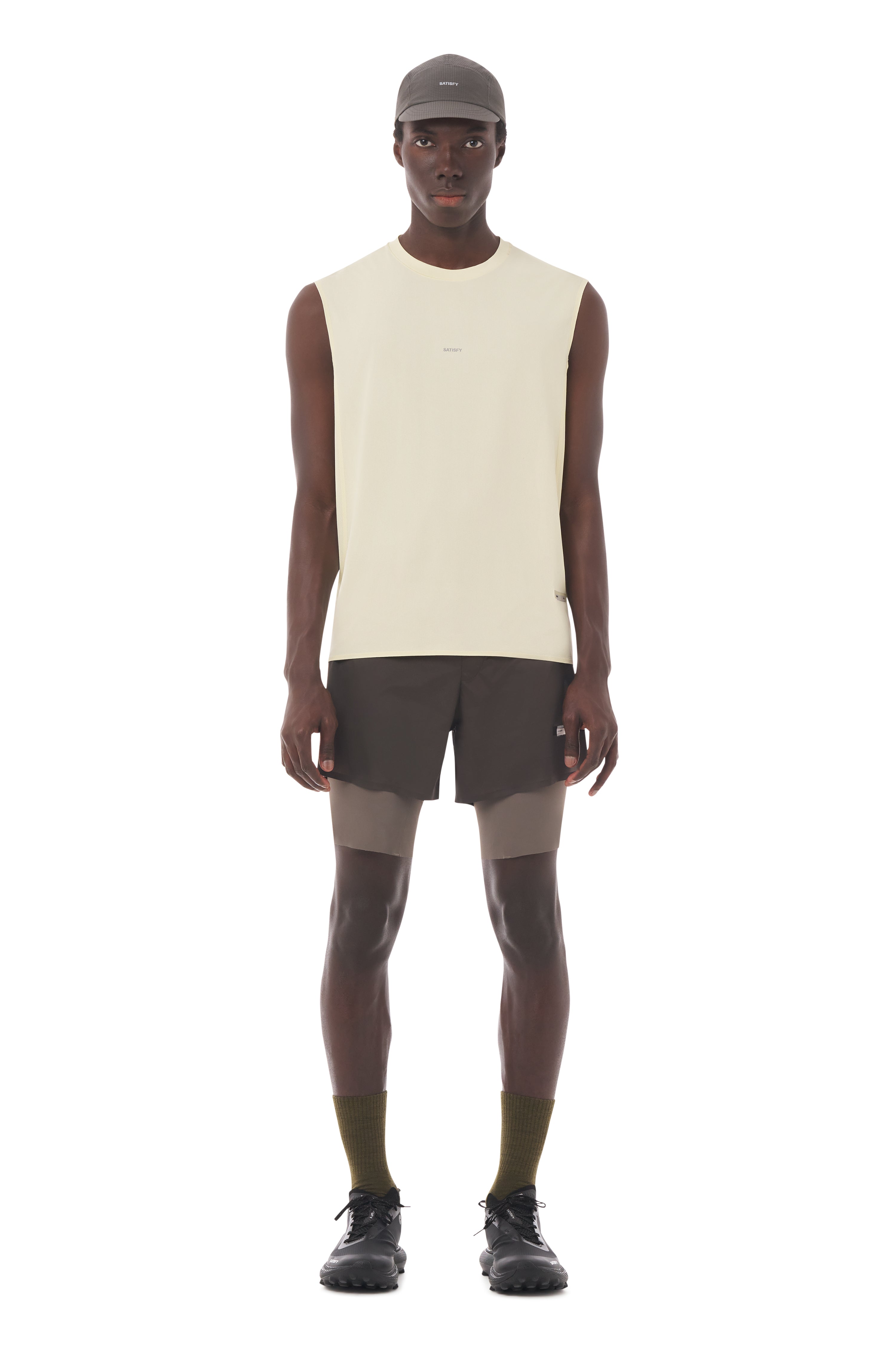 AuraLite™ UV Muscle Tee - Transparent Yellow – SATISFY