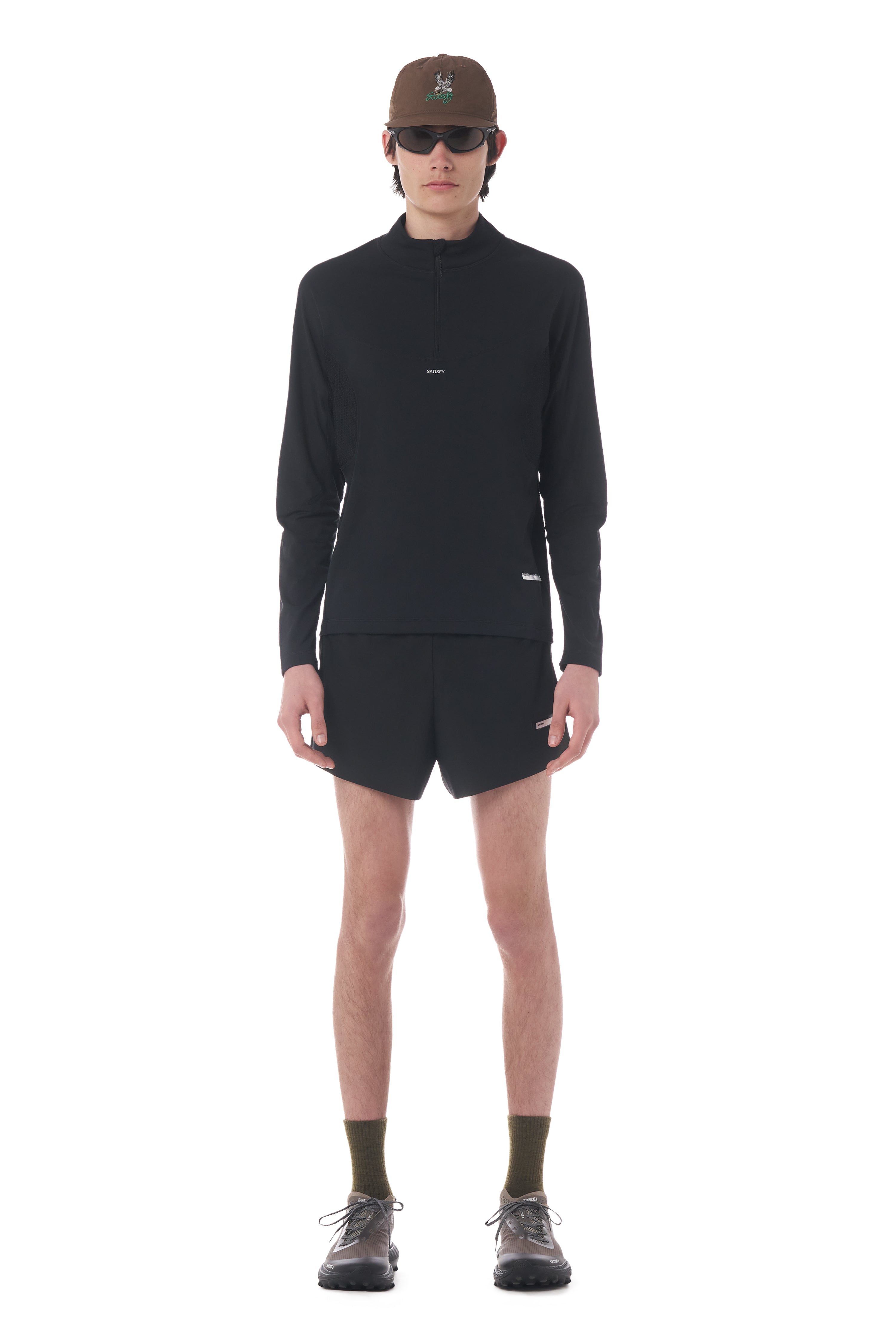 FuzzFleece™ Octa® Half‑Zip Long Tee – SATISFY