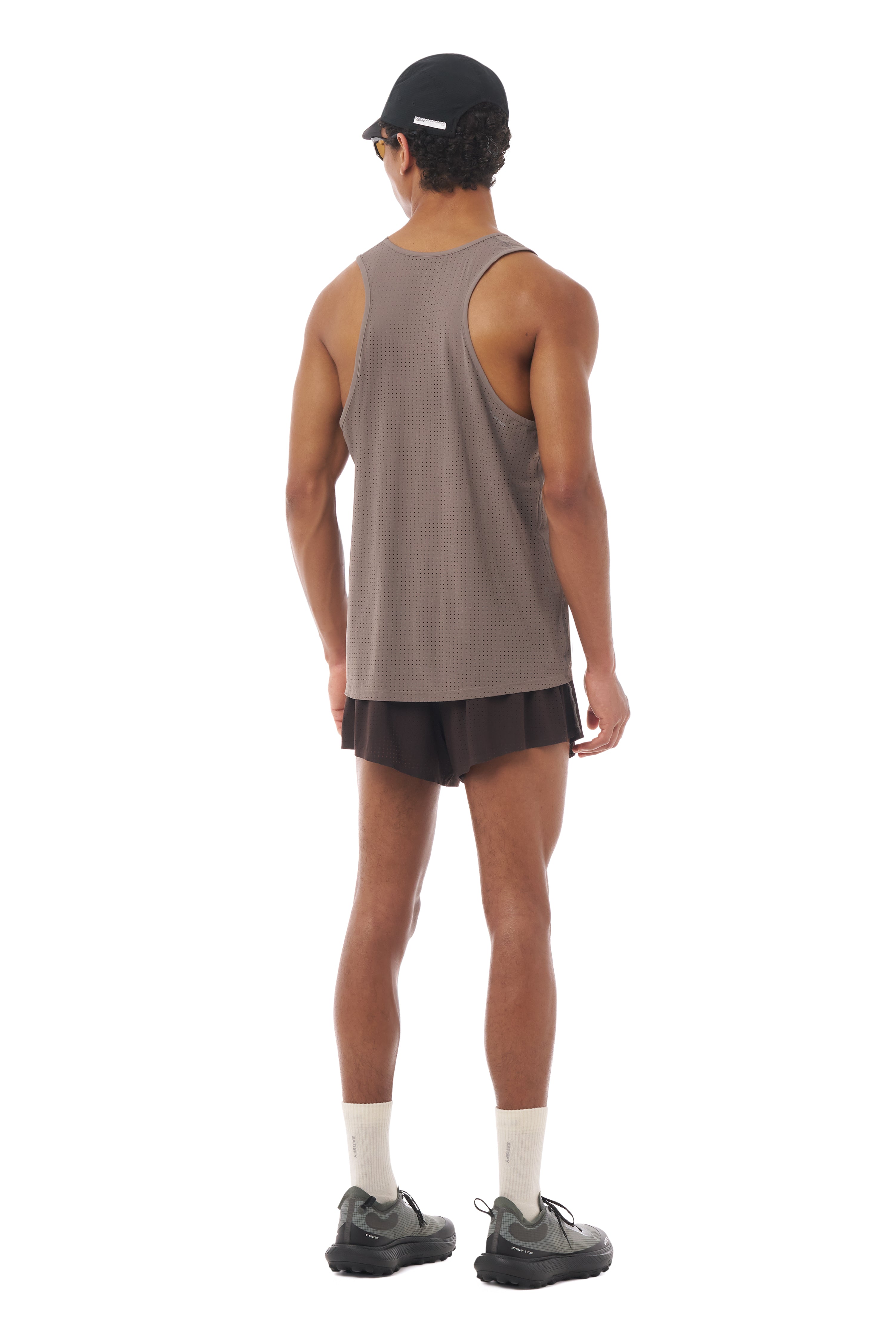 新品未使用 satisfy running singlet Satisfy Space-O Singlet - Black | Active Tops | Huckberry