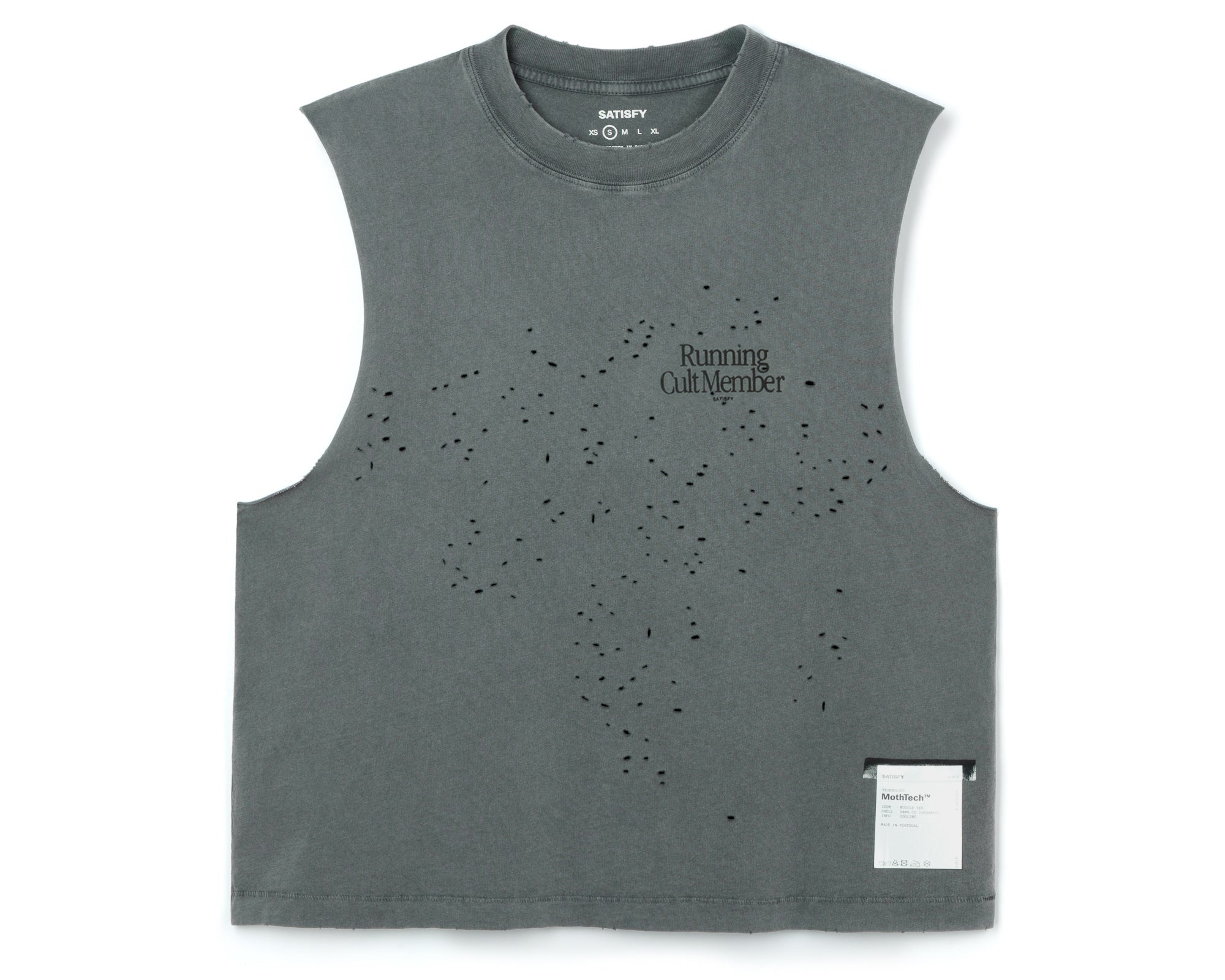 SATISFY RUNNING MothTech Muscle Tee サイズS MothTech™ Muscle Tee – SATISFY