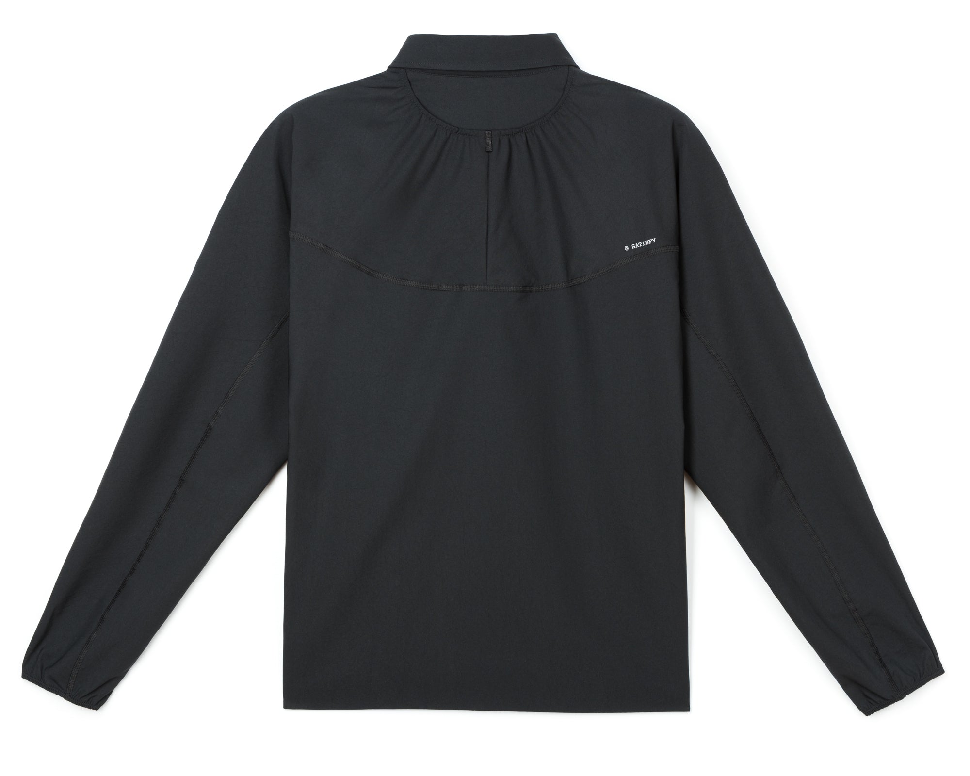 SATISFY Running 長袖 T シャツ PeaceShell™ River Shirt - Black – SATISFY