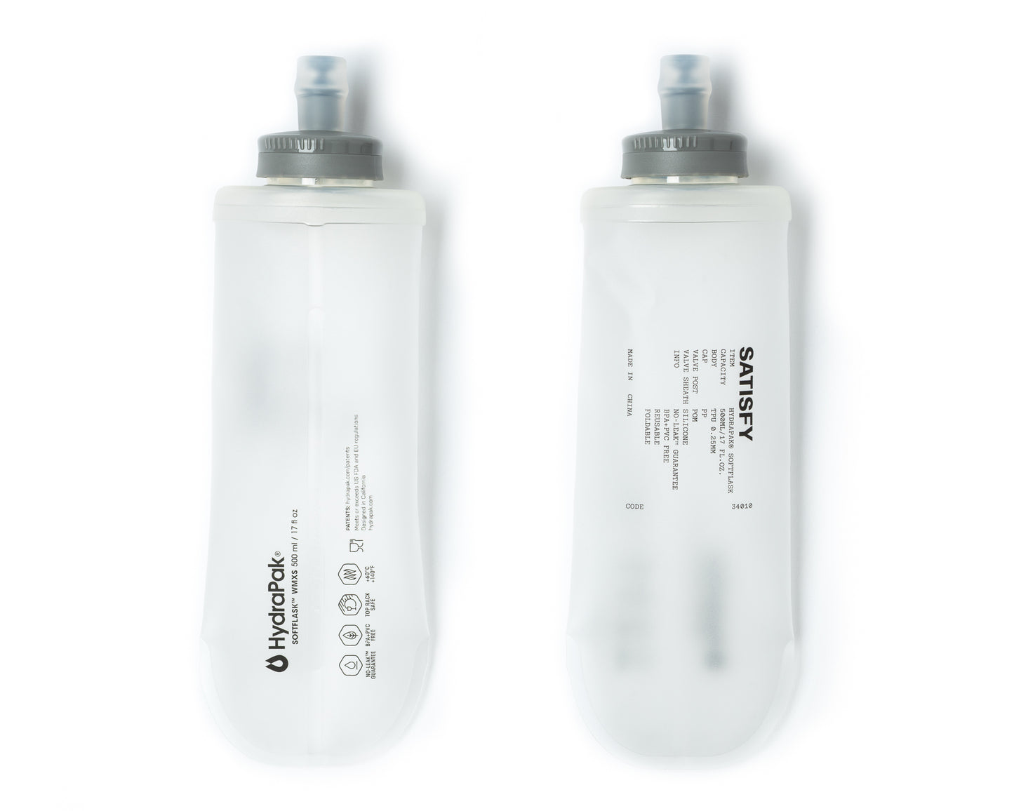 HydraPak® Soft Flask 500ml 2‑Pack