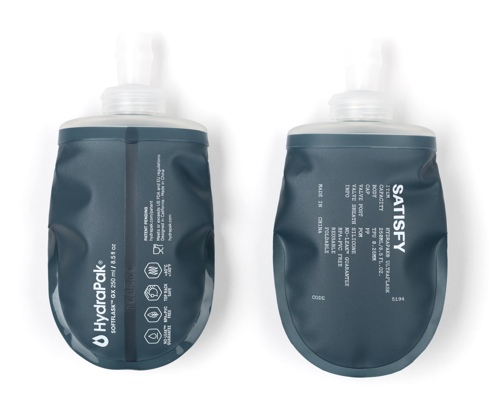 HydraPak® Soft Flask 250ml 2-Pack – Satisfy