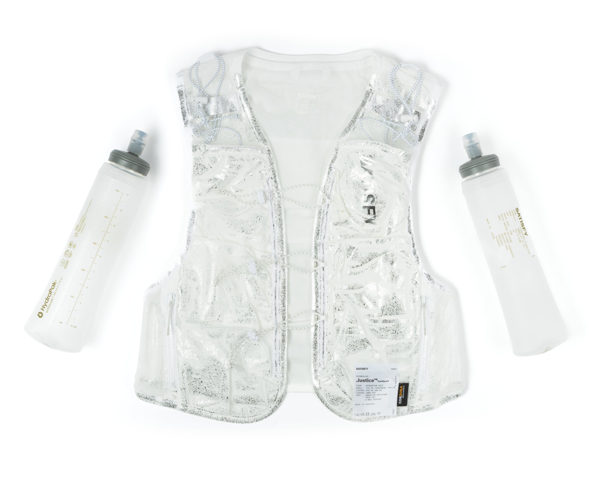 Justice™ Cordura® 5L Hydration Vest - Silver Foil – SATISFY Justice™ Cordura® 5L Hydration Vest - Silver Foil – SATISFY