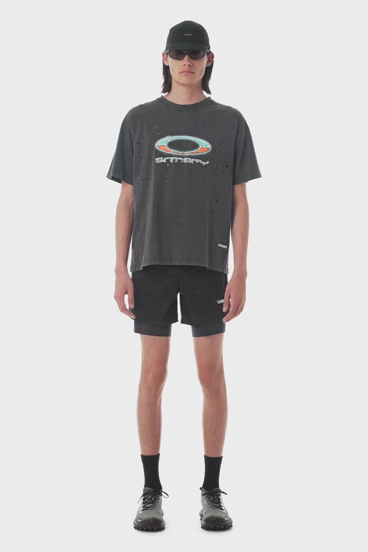 SATISFY MothTech™ Oakley® Oakley MothTech™ T-Shirt x Satisfy - Volcanic Ash | Oakley® US