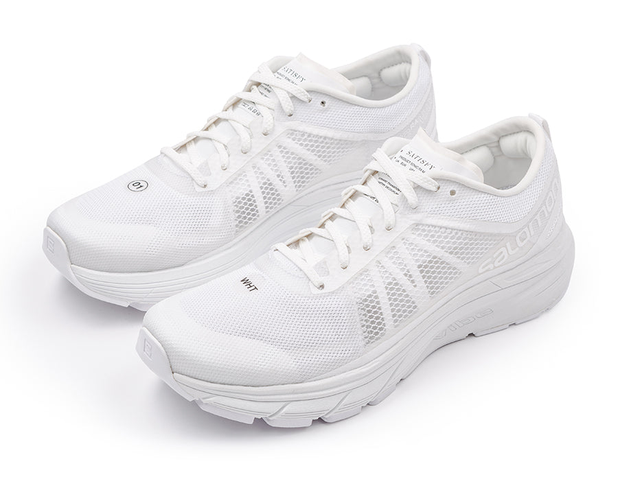 Satisfy / Salomon SONIC RA MAX - Clear White - Front Side